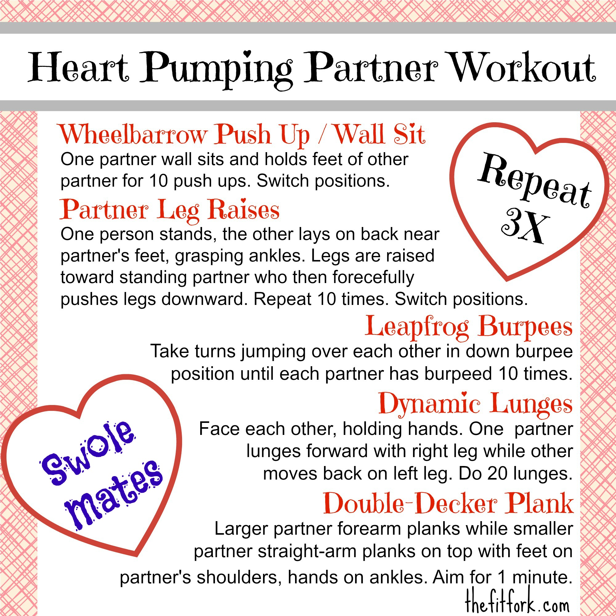 Why You Should Workout with Your Sweetie   Partner WOD thefitfork com