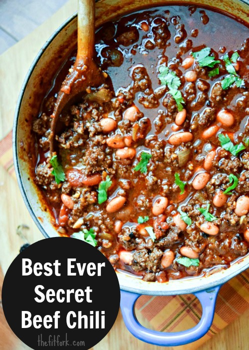 Best Ever Super Secret Chili Recipe Beef Browning Tip Thefitfork Com