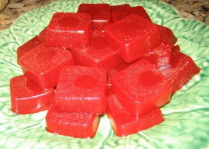 Jello made with Nuun Tri-Berry tablets