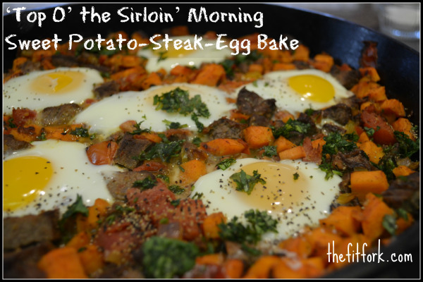 This is my famous breakfast hash -- I'll make it without the sweet potatoes this week.