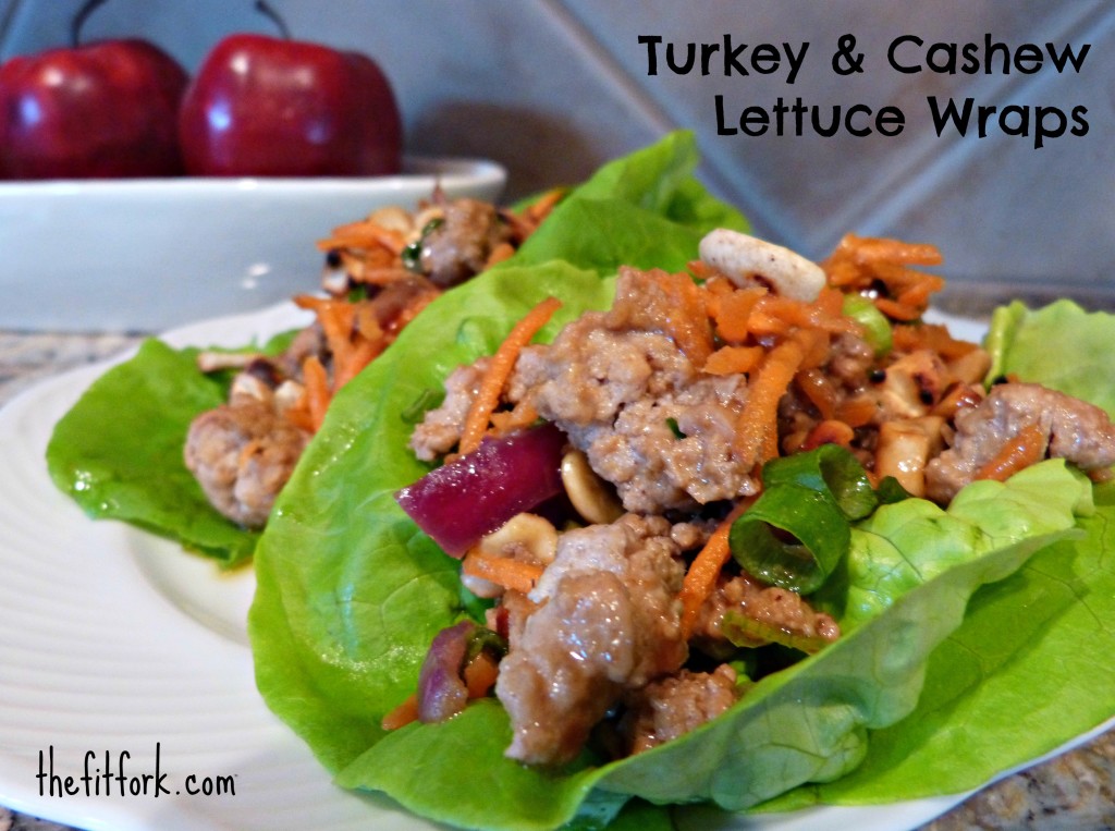 jennifer fisher - thefitfork.com - turkey cashew lettuce wraps