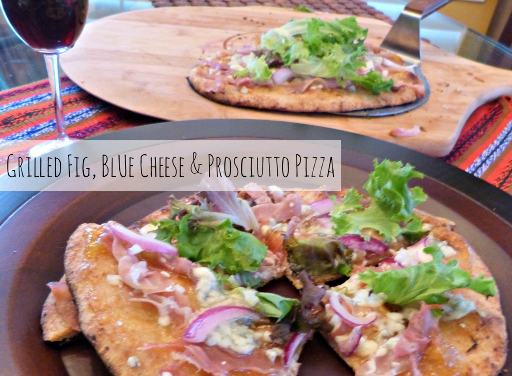 jennifer fisher grilled fig blue cheese prosciutto pizza - title
