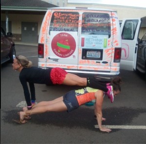 hood to coast planking with emily