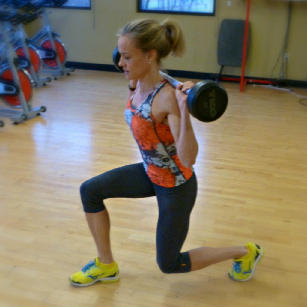 thefitfork weighted walking lunge