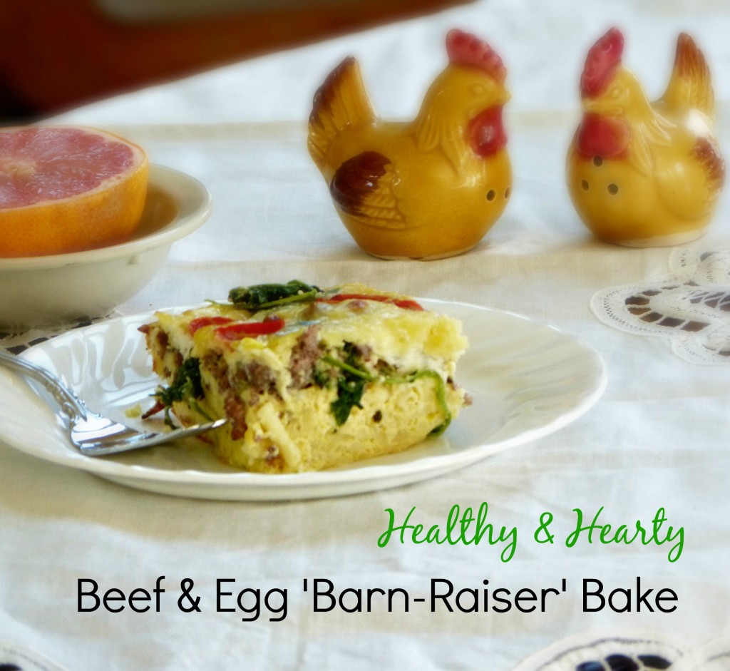 healthy egg and beef casserole