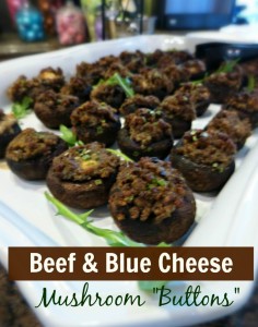 thefitfork beef bluecheese mushrooms plated small text