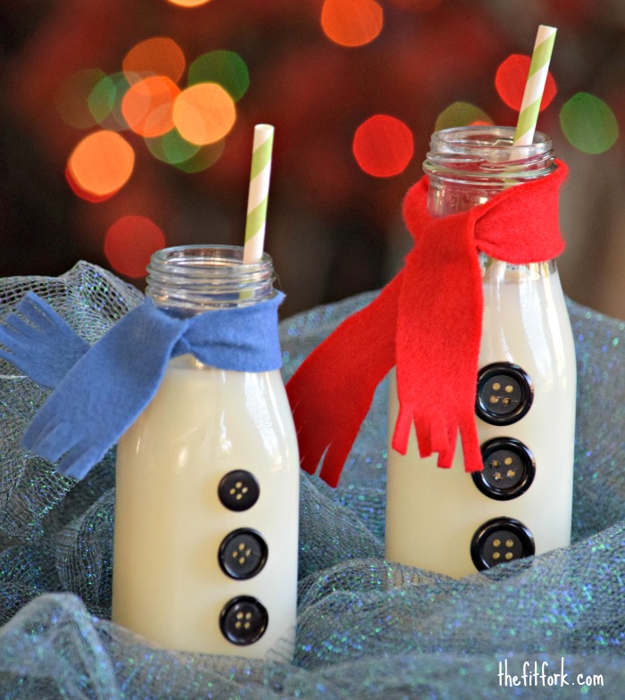 Snowman Milk Bottle Christmas Craft - TheFitFork.com