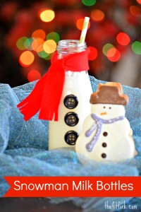Snow Men Milk Bottles - Kid's Craft - TheFitFork.com