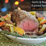 Garlic & Rosemary Rubbed Tenderloin and Roasted Root Vegetables - TheFitFork.com