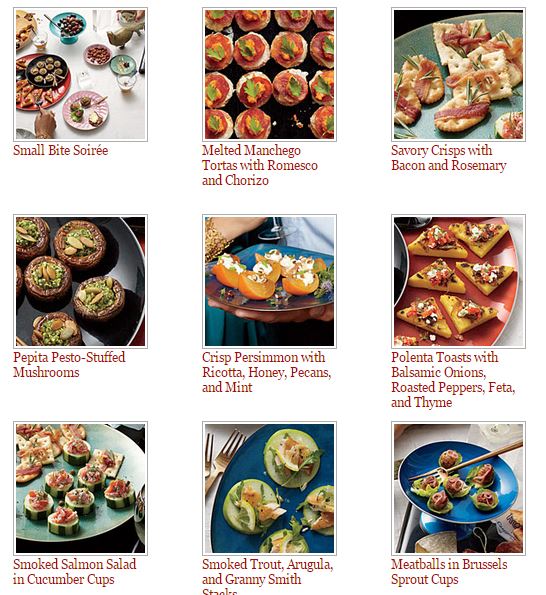 Holiday Appetizers from Cooking Light