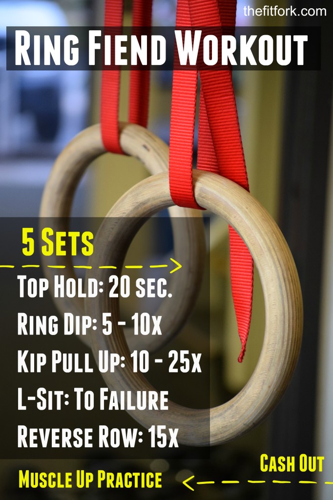 Gymnastics Ring Fiend Workout - TheFitFork.com