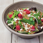 Raspberry & Feta Salad with Wheat Berries