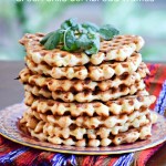Green Chile Cornbread Waffles - TheFitFork.com