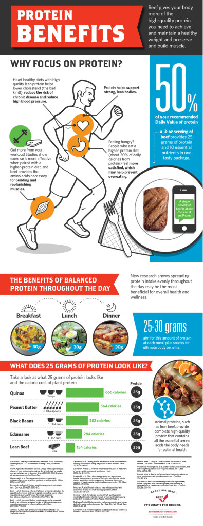Power of Protein Infographic