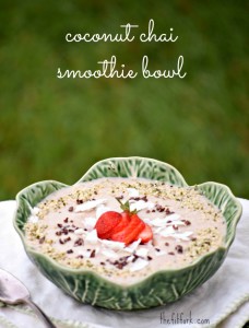 Coconut Chia Smoothie Bowl makes a quick, easy and healthy breakfast or post-workout snack.