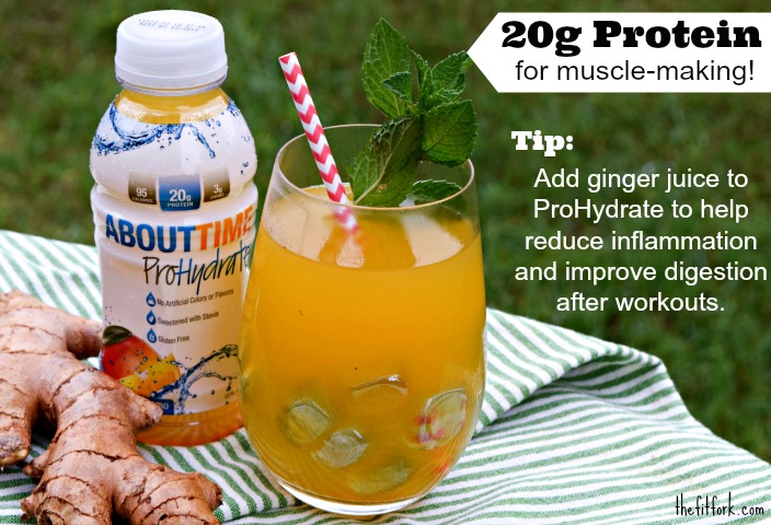 Adding ginger to your sports drink will help reduce inflammation and improve digestion after a workout.