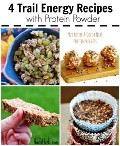 These four easy, packable  recipes use protein powder for added nutrition -- making them perfect to take on a hike or trail run.