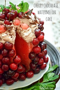 Celebrate special summer days with a healthy "cake" made from watermelon!