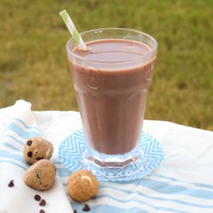 Chocolate Almond Milk and protein bites -- a great snack!