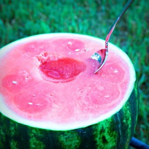 Scoop into a personal sized watermelon this summer -- 92 percent water and the perfect way to stay hydrated.