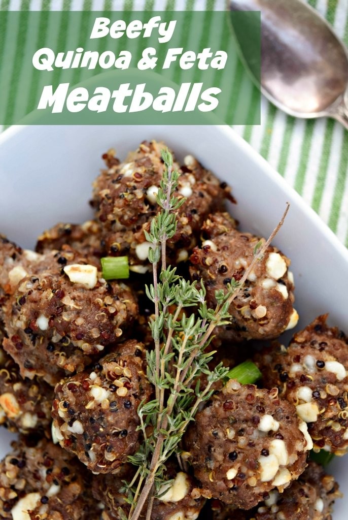 Beefy Quinoa Meatballs