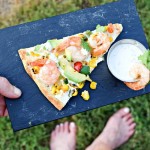 CalCornia Shrimp Pizza makes a speedy mead for busy weeknights - grill or make in the oven.
