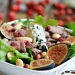 Fig & Blue Cheese Salad with Pomegranate Vinaigrette