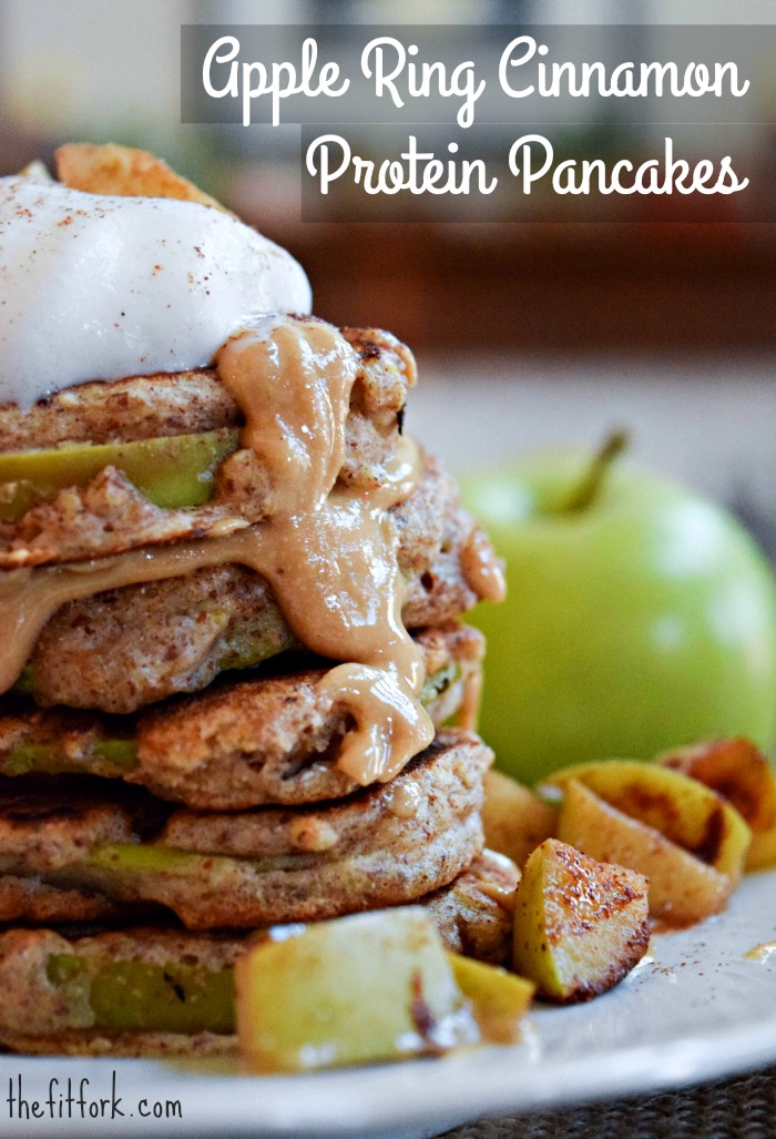 Apple Ring Protein Pancakes