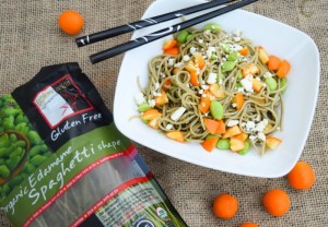 Explore Asian Edamame Spaghetti with Kumquats and Feta