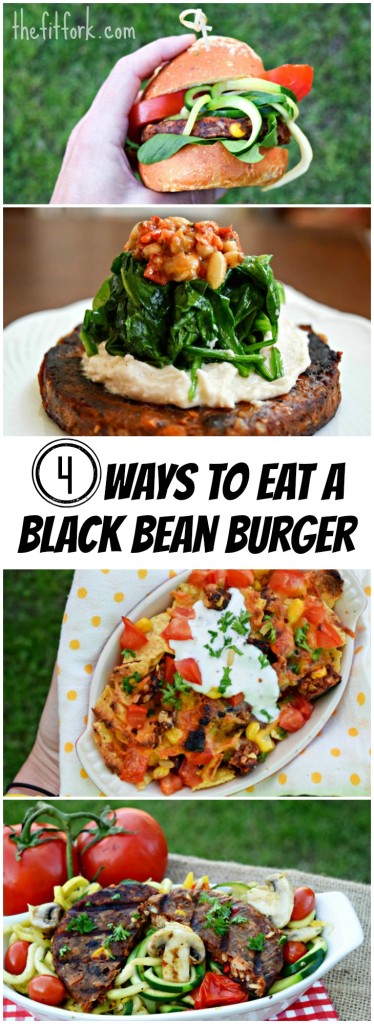 4 Ways to Eat a Black Bean Burger - make your next meal easy and healthy thanks to these plant-based patties from Gardein. #spon