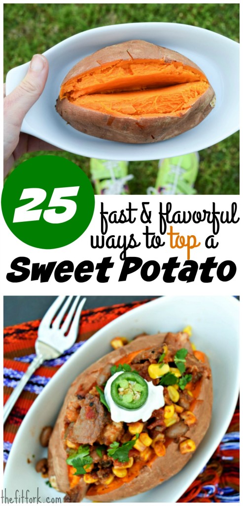 25 Fast and Flavorful Ways to Top a Sweet Potato - easy meal solutions for busy weeknight dinners.