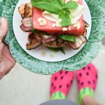 watermelon bacon chicken sandwich