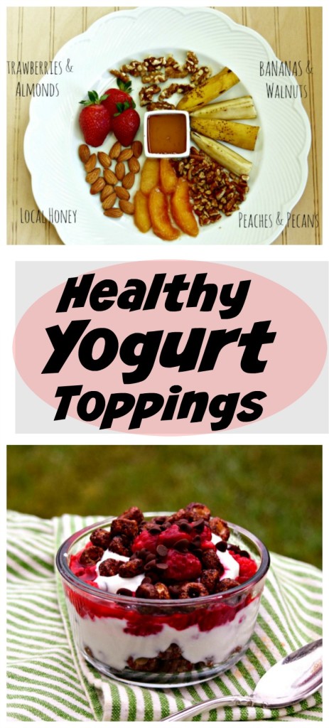 Healthy Yogurt Toppings to add extra yum to your breakfast, snack or healthy dessert.
