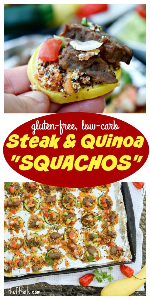 Steak & Quinoa Squachos - gluten-free and low carb appetizer!