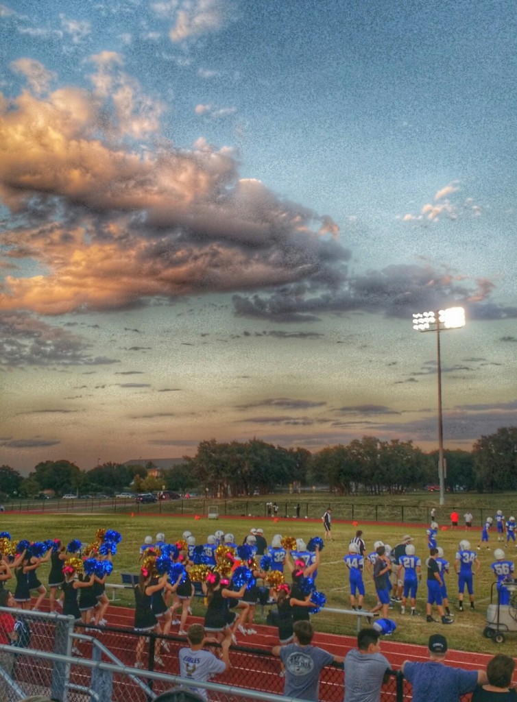 Austin Sunset in October / Middle School Football