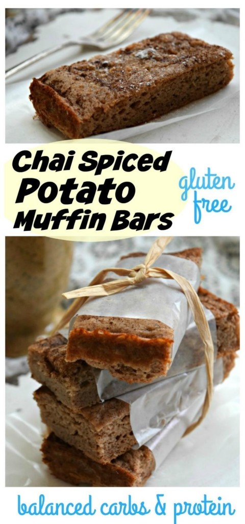 Chai Spice Potato Muffin Bars are gluten-free, sugar-free and a smart way for runners, obstacle course racers, triathletes and other endurance athletes to fuel up and recover optimally.
