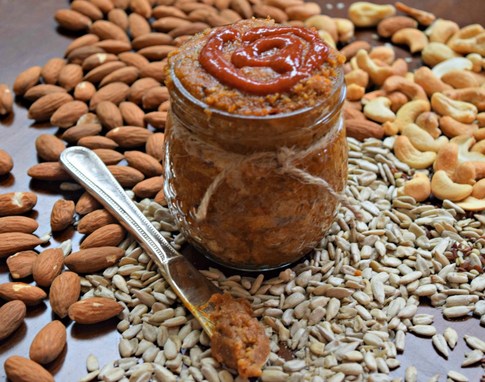 Smoky Sriracha Six Seed & Nut Butter is a hot and hearty spread, dip or sauce! 