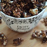 Sugar-Free Caffe Mocha Popcorn makes a healthy snack with under 100 calories per serving.