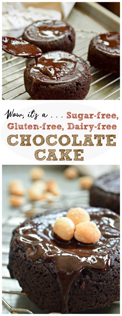 Sugar-Free, Gluten-free, Dairy-free Chocolate Cake