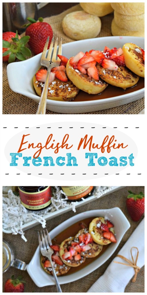 Easy English Muffin French Toast is a simply delicious way to enjoy breakfast or brunch, even on busy mornings!