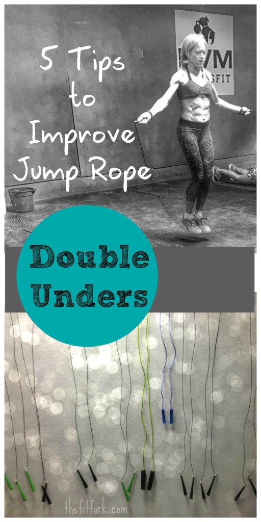5 Tips to Improve Double Unders - ideas to help your  jump rope skills take off for Crossfit and other workouts.