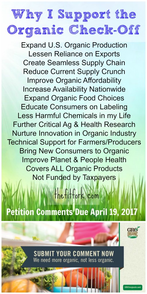 Why I Support the Organic Check Off - thefitfork.com