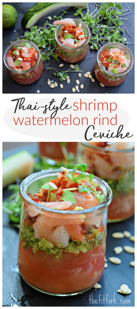 Thai-Style Shrimp & Watermelon Rind Ceviche - thefitfork.com