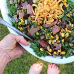 Brisket Corn and Kale Salad