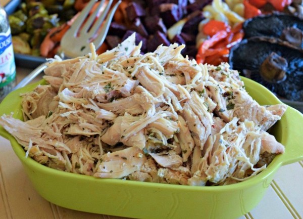 Honey Garlic Slow Cooker Shredded Chicken – Meal Prep Winner ...