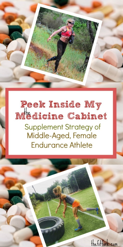 Peek Inside My Medicine Cabinet - Supplement Strategy of Middle-Aged, Female Endurance Athlete - vitamins, supplements and nutritional products I use for optimal performance, recovery and wellness.