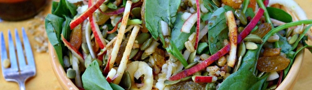 Apple Freekah Salad with Ancho Honey Vinaigrette
