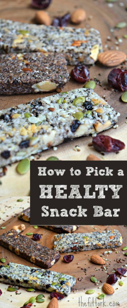 How to Pick a Healthy Snack Bar - find out what to look for on the label when purchasing energy, nutrition or protein bars.