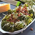 Bacon Asiago Roasted Broccoli