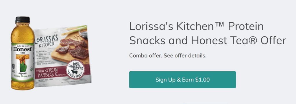 lorissa and honest tea offer